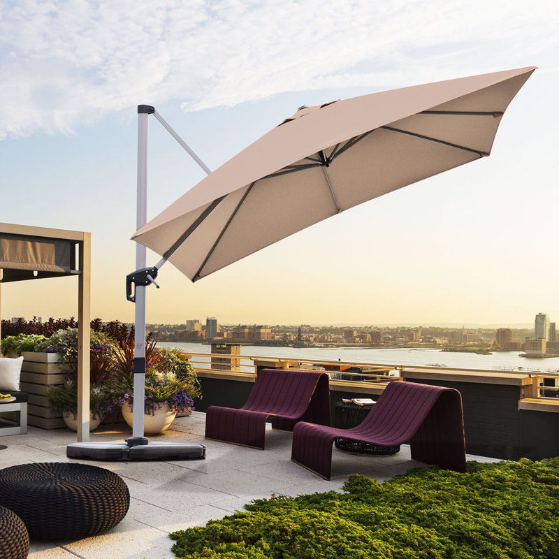 Arlmont & Co. Roth 10' Square Cantilever Umbrella & Reviews Wayfair